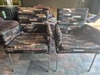 2 stoelen met patchwork koeienhuid, Huis en Inrichting, Stoelen, Ophalen, Zo goed als nieuw, Overige kleuren
