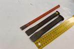 beitels - Drie stuks beitel, Antiek en Kunst, Antiek | Gereedschap en Instrumenten, Ophalen