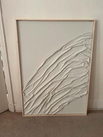 Abstract Schilderij met Textuur 100x140cm - Uniek Kunstwerk beschikbaar voor biedingen