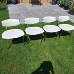 set 4x Vintage Rudolf Wolf Meander Alpha stoelen, Huis en Inrichting, Stoelen, Ophalen, Gebruikt, Wit, Mid-Century Modern Design