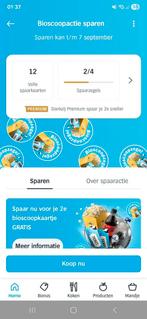 10!!! Tien volle spaarkaarten ah bioscoop 2e kaartje gratis, Tickets en Kaartjes, Kortingsbon