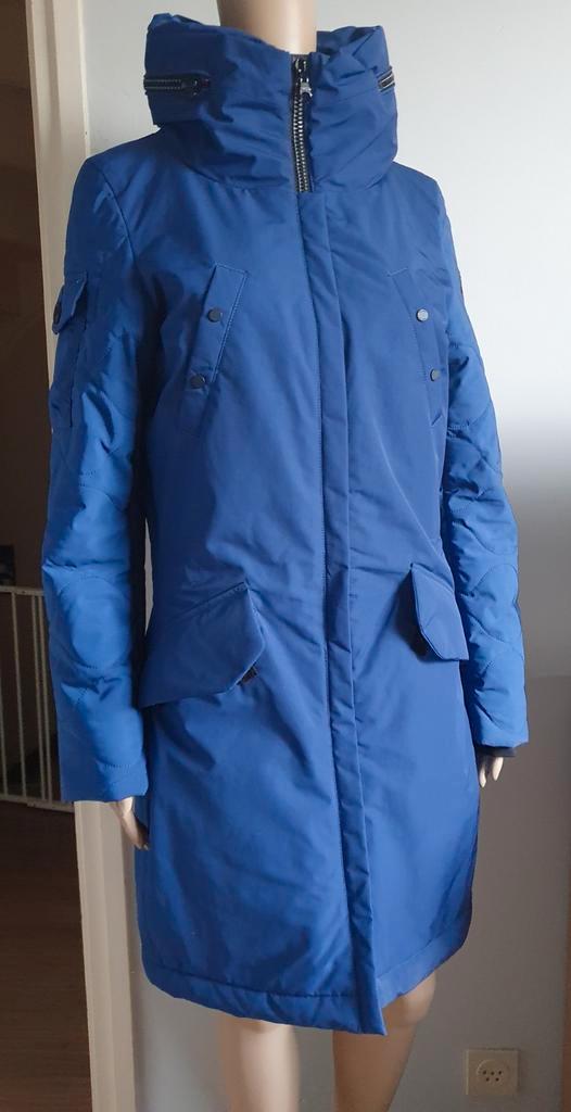 Gaastra PR-G AIR Mooie Lange Blauwe Winterjas Maat S, Kleding | Dames, Jassen | Winter, Zo goed als nieuw, Maat 36 (S), Blauw
