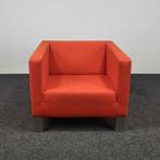 Lensvelt Fauteuil - Rood (d) | OUTLET 25575, Huis en Inrichting, Fauteuils, Ophalen, 75 tot 100 cm, Stof, 50 tot 75 cm