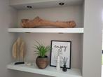 Mooie brede houten boomstronk accessoire, Ophalen, Zo goed als nieuw, Rond, Hout