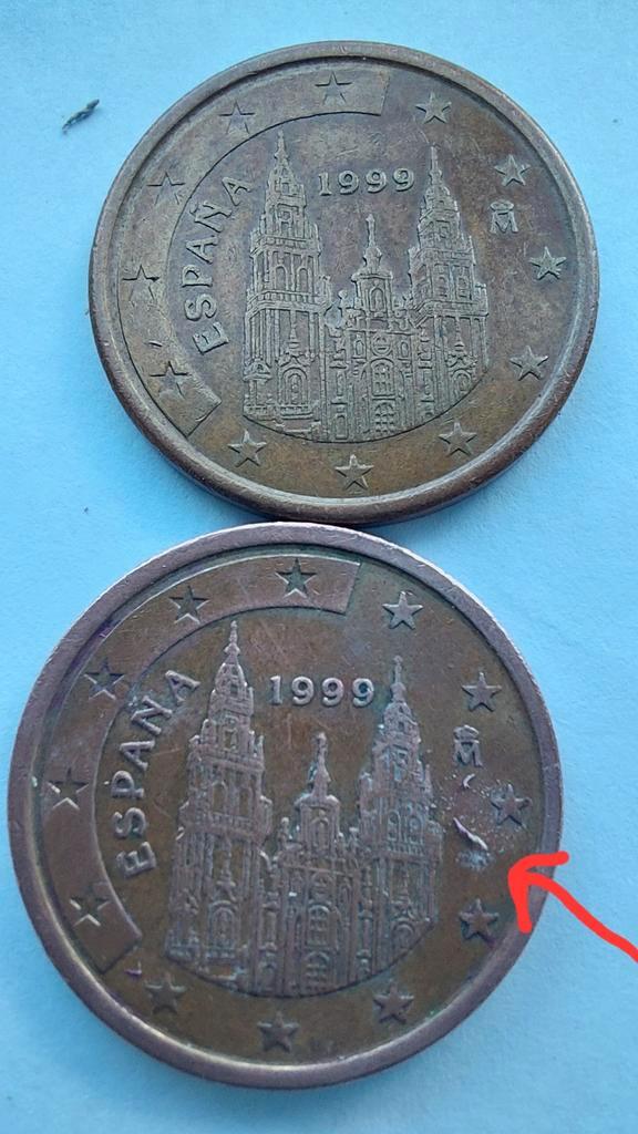 2 zeer Zeldzame Spaanse €5 cent 1999 verzamel items, Postzegels en Munten, Munten | Europa | Euromunten, 50 cent, Spanje, Ophalen of Verzenden