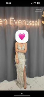 Prachtige gala jurk veren, Galajurk, Zwart, Ophalen of Verzenden, Zo goed als nieuw