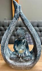 Boeddha met solarlamp, 47x31x16 cm,, Ophalen of Verzenden, Zo goed als nieuw