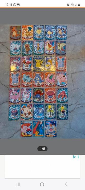 45 Topps Pokemon Kaarten beschikbaar voor biedingen