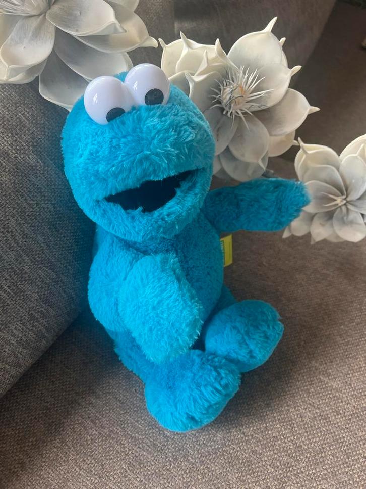 Cookie Monster Knuffel - Sesamstraat - 30cm, Kinderen en Baby's, Speelgoed | Knuffels en Pluche, Zo goed als nieuw, Overige typen
