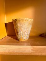 Gele Des Pots bloempot vaas, Gebruikt, Rond, Binnen, Ophalen of Verzenden