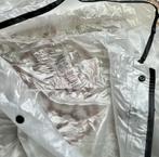PVC plastic poncho 82cm lang polka dot stip capuchon mt L/XL, Caravans en Kamperen, Verzenden, Zo goed als nieuw, Regenponcho