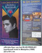 ELVIS PRESLEY, officiële flyerkaart van het Heartbreak hotel, Ophalen of Verzenden, Nieuw, Foto of Kaart