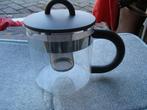 Theepot met theehouder, Huis en Inrichting, Keuken | Servies, Overige typen, Nieuw, Ophalen of Verzenden, Glas