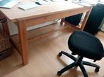Grote houten tafel - 180x77,5x78 cm, Huis en Inrichting, Ophalen, Gebruikt, Bureau