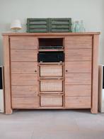 Acaciahouten kast Stresa Henders & Hazel truffel highboard, Ophalen, Gebruikt