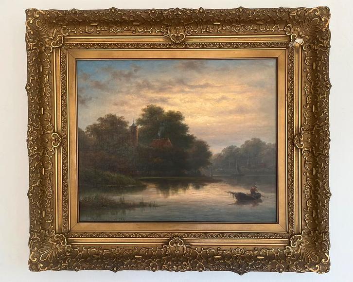 Gerestaureerd schilderij van Leon (Lion) Schulman, Antiek en Kunst, Kunst | Schilderijen | Klassiek, Ophalen of Verzenden