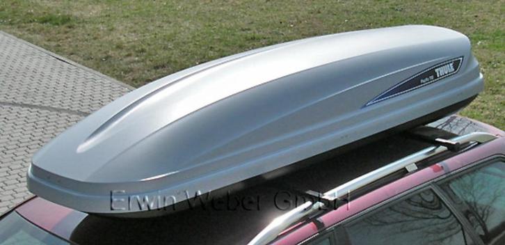 Thule ski box, dakkoffer + dak dragers te huur huren verhuur, Auto diversen, Dakkoffers, Zo goed als nieuw, Ophalen