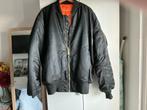 Bomber jack heren zwart oranje xxl, Kleding | Heren, Ophalen of Verzenden, Zo goed als nieuw, Overige maten, Zwart