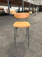 1x cognac barkruk, Huis en Inrichting, Barkrukken, Ophalen, Gebruikt, Met voetsteun, 60 tot 90 cm