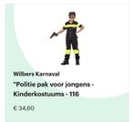 Politiepak kind nieuw!, Kinderen en Baby's, Carnavalskleding en Verkleedspullen, Ophalen of Verzenden, Nieuw, 110 t/m 116, Jongen of Meisje