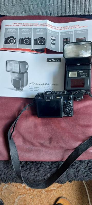 CANON DIG. CAMERA met METZ FLITSER Z.G.A.N. beschikbaar voor biedingen