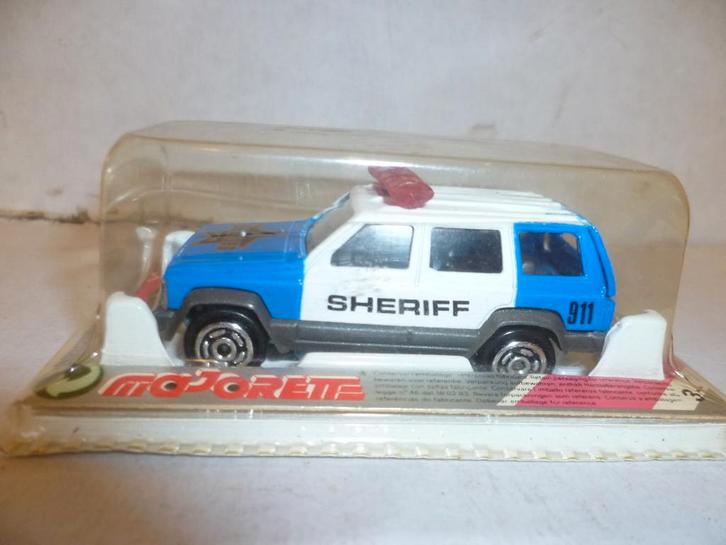 Majorette nr 285 Jeep Cherokee Sheriff nieuw 1:60 modelauto, Hobby en Vrije tijd, Modelauto's | Overige schalen, Nieuw, Auto, Ophalen of Verzenden