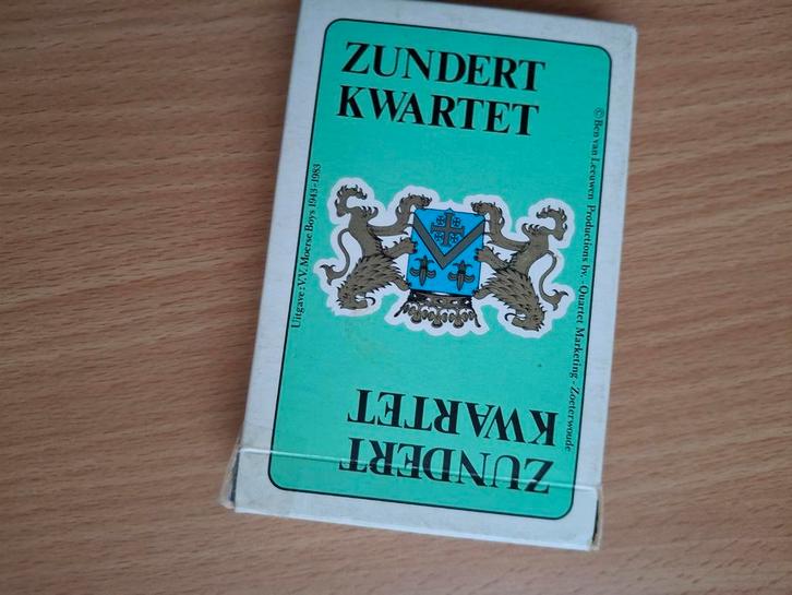 Zundert Kwartet - Vintage Kaartspel, Verzamelen, Speelkaarten, Jokers en Kwartetten, Zo goed als nieuw, Kwartet(ten), Ophalen of Verzenden