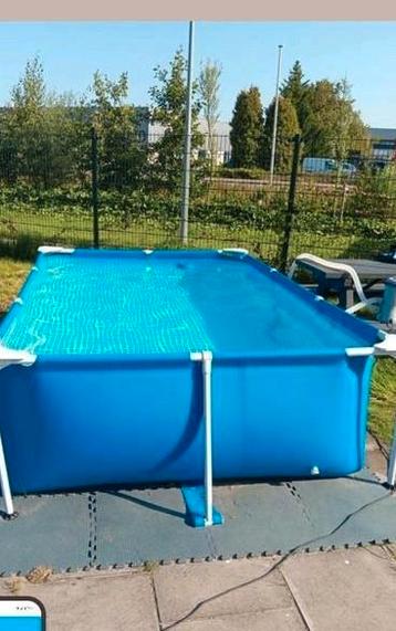 Intex zwembad 3x2 inclusief pomp en afdekzeil beschikbaar voor biedingen