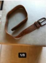 Heren riem geschuurd leer bruin L 85 cm Petrol, Kleding | Dames, 80 tot 90 cm, Bruin, Echt leder, Ophalen of Verzenden