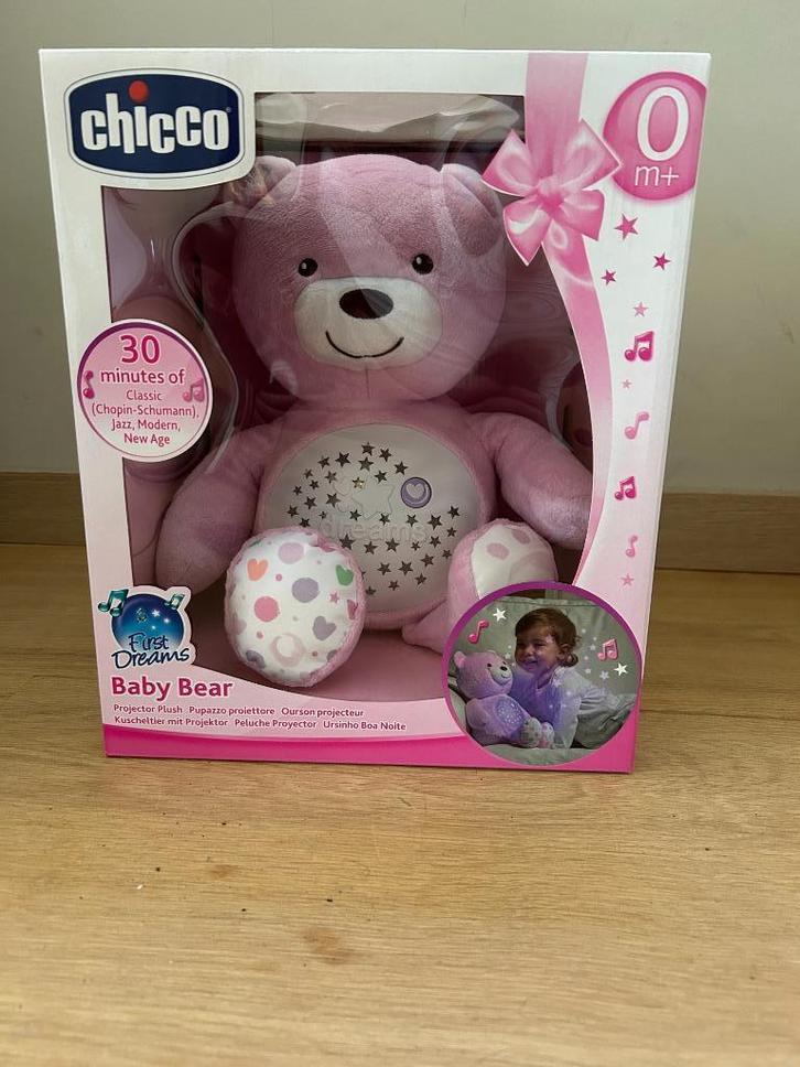 NIEUWE Chicco First Dreams Baby Bear projector lamp roze, Kinderen en Baby's, Kinderkamer | Inrichting en Decoratie, Nieuw, Lamp