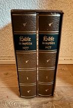 De Delftse Bijbel van 1477 facsimile uit 1977 in box, Ophalen, Zo goed als nieuw