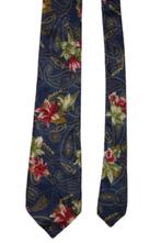 Hugo Boss 100% zijde stropdas, flowers, blauw, Kleding | Heren, Stropdassen, Zo goed als nieuw, Hugo Boss, Met patroon, Verzenden