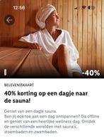 Korting op sauna en wellness, Tickets en Kaartjes, Kortingen en Cadeaubonnen, Eén persoon, Kortingsbon, Spa of Sauna