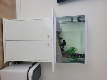 Compleet aquarium 60 liter met meubel beschikbaar voor biedingen
