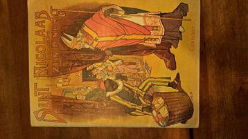 Nostalgisch Sinterklaasboek met plaatjes en liedjes beschikbaar voor biedingen