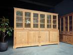 Grote brede winkelkast teakhout | 300cm #2068, Huis en Inrichting, Met deur(en), 200 cm of meer, Ophalen of Verzenden, 200 cm of meer
