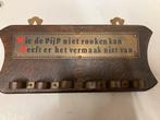 Vintage Pijpenhouder met Spreuk, Ophalen of Verzenden