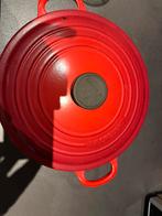 Le creuset pan 28cm, Ophalen, Gebruikt, Gietijzer, Koekenpan of Braadpan