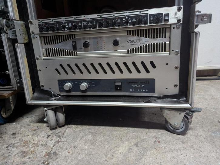 ✅Versterkerrack compleet 2 weg, Audio, Tv en Foto, Versterkers en Receivers, Gebruikt, Ophalen of Verzenden