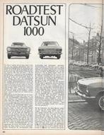 Roadtest DATSUN 1000, Autovisie 1967 (NL)., Ophalen of Verzenden, Nieuw, Nissan