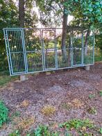 Gegalvaniseerde voorfront hondenkennel, Dieren en Toebehoren, Ophalen, Gebruikt, 110 cm of meer, 100 cm of meer