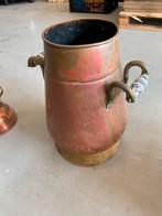 Koperen paraplubak en theepot, Antiek en Kunst, Antiek | Koper en Brons, Ophalen of Verzenden