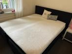 Boxspring 180 cm x 200 cm incl. Topper ( Enschede ), 180 cm, Gebruikt, Zwart, Ophalen