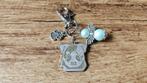 Tashanger Sleutelhanger Pug Mopshond RVS met beschermengel, Verzamelen, Verzenden, Nieuw, Dier of Natuur