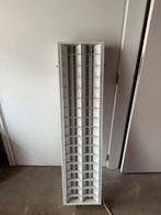 TL-armatuur met rooster, Huis en Inrichting, Lampen | Hanglampen, Ophalen of Verzenden, Gebruikt, Metaal, 75 cm of meer