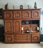 Massief Eiken Wandkast, Ophalen, 25 tot 50 cm, Eikenhout, Minder dan 150 cm