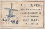 A Rijvers Javastraat Den Haag - Brabands café - mallemolen, Ophalen of Verzenden