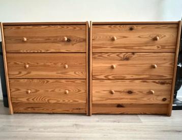 Set of 2 solid wood dresser beschikbaar voor biedingen