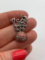 V822 Prachtige zilveren fantasie hanger, Overige voorstellingen, Ophalen of Verzenden, X, Zilver