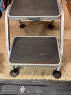 Caravan 2 brede treden opstap + 2 schoonloop matjes, Ophalen, Gebruikt